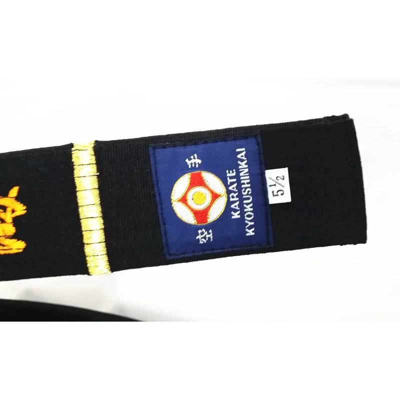 Professional Kyokushin Karate Kyokushinkai Black Belt Japan Tokyodo Belts Japanese Embroidery Name Customized IKO Karate Belts