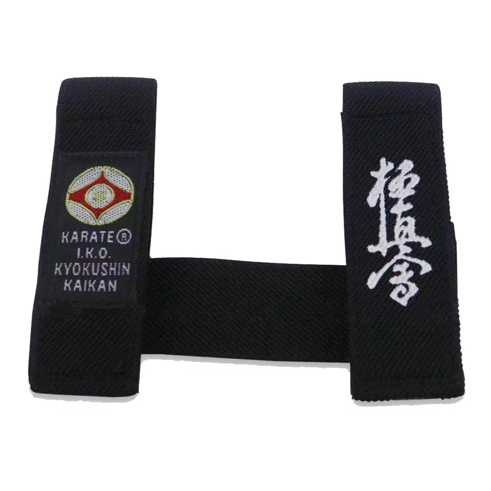 Karate Kyokushin Kai Belt Fixed Retainer Black Belt Fixer IKO Kyokushin Karate Belt Fixer