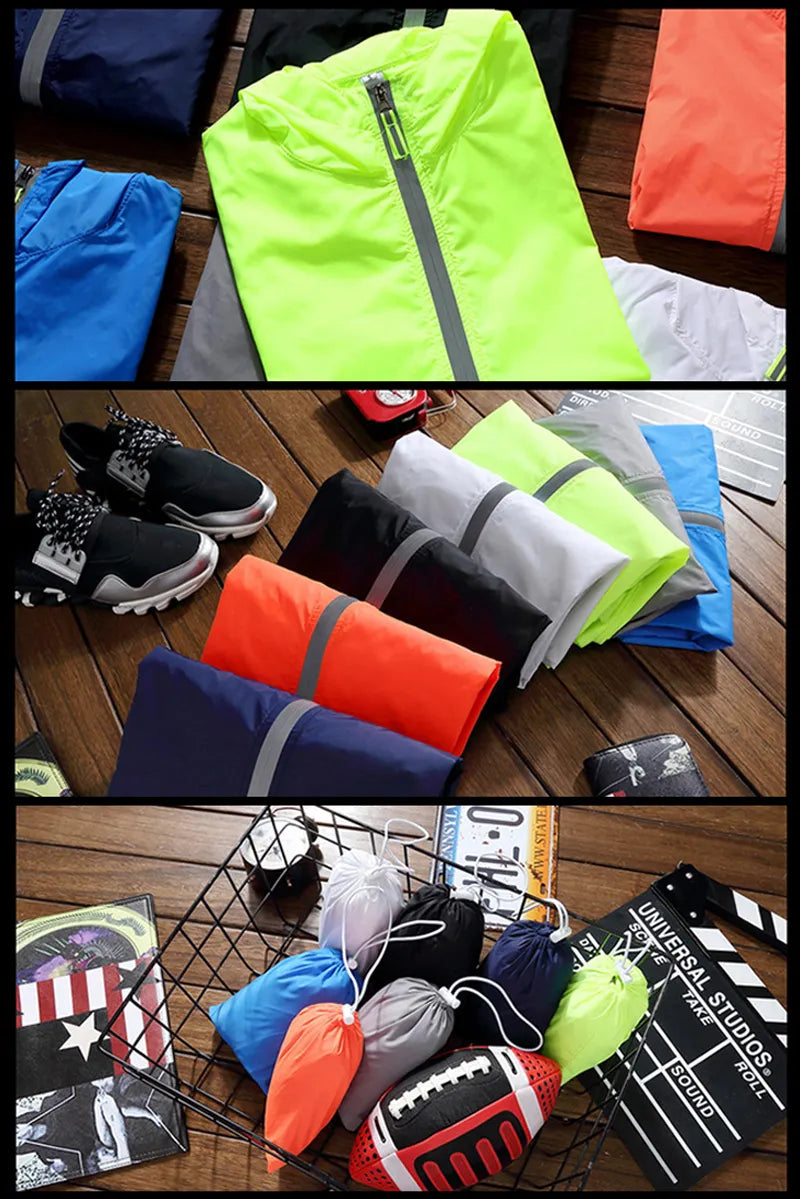 Reflective windbreaker jacket