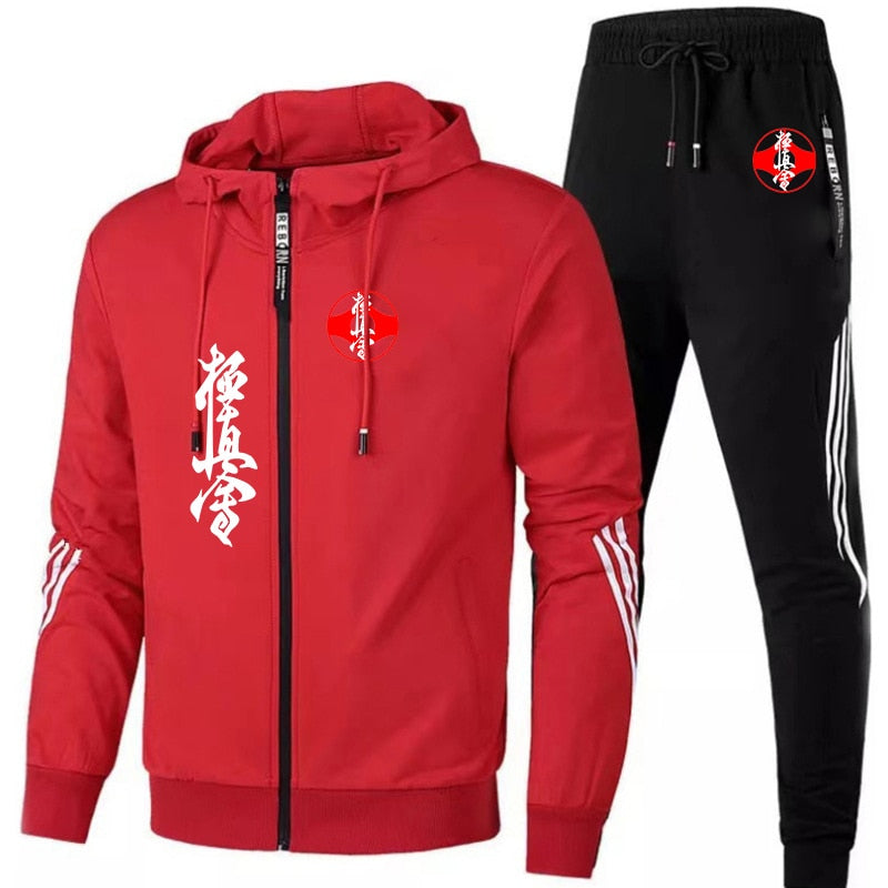 Kyokushin tracksuit with kanku and kanji