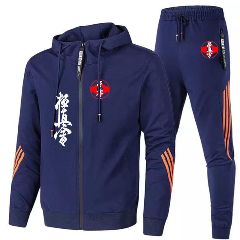 Kyokushin tracksuit with kanku and kanji