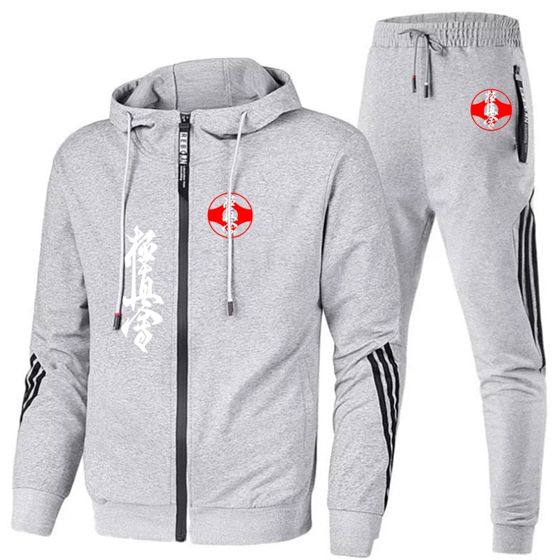 Kyokushin tracksuit with kanku and kanji