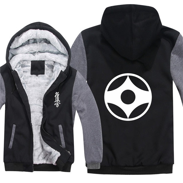 Kyokushin Karate Pullover Men Coat Sweatshirts Hoody bicolored - kyokushin-shop