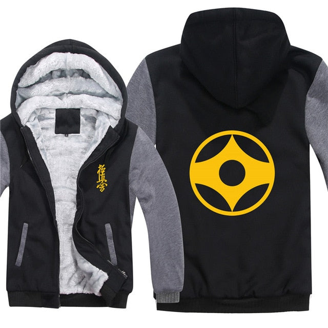 Kyokushin Karate Pullover Men Coat Sweatshirts Hoody bicolored - kyokushin-shop