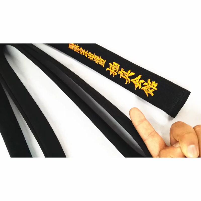 Professional Kyokushin Karate Kyokushinkai Black Belt Japan Tokyodo Belts Japanese Embroidery Name Customized IKO Karate Belts