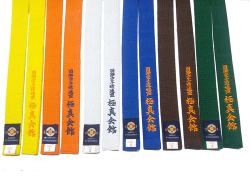 10 Kyokushin Karate Belt Colors – Pick Your Grade & Size