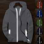 Reflective windbreaker jacket