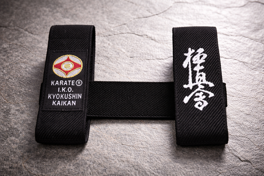 IKO Kyokushin Belt Stabilizer – Belt Fixer with Kanji Embroidery