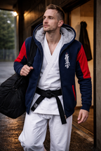 Kyokushin Winter Hoodie bicolored