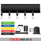 Fitness Resistance Rubber Band Yoga Elastic Band Upgrade Training Bar Set  Pilates Training Exercise Fitness Equipment Pull Rope