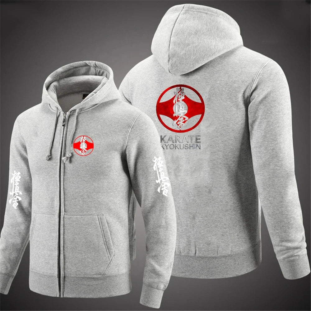 symbols  kyokushin hoodie zip sweat