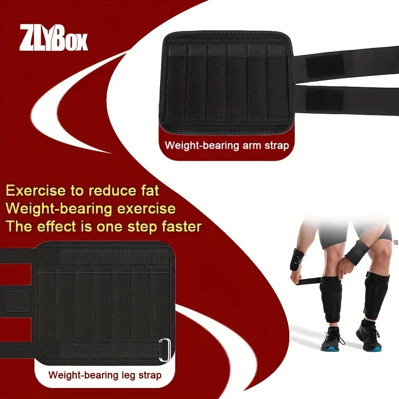 4Pcs Adjustable Weight-Bearing Sandbags Running Leg Weight Training Fitness Men and Women Weight-Bearing Sandbags