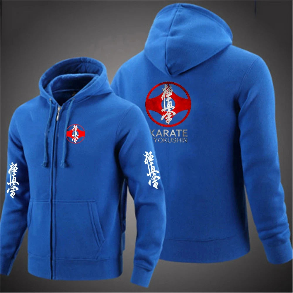 symbols  kyokushin hoodie zip sweat