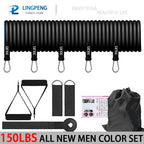 Fitness Resistance Rubber Band Yoga Elastic Band Upgrade Training Bar Set  Pilates Training Exercise Fitness Equipment Pull Rope
