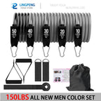 Fitness Resistance Rubber Band Yoga Elastic Band Upgrade Training Bar Set  Pilates Training Exercise Fitness Equipment Pull Rope