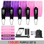 Fitness Resistance Rubber Band Yoga Elastic Band Upgrade Training Bar Set  Pilates Training Exercise Fitness Equipment Pull Rope