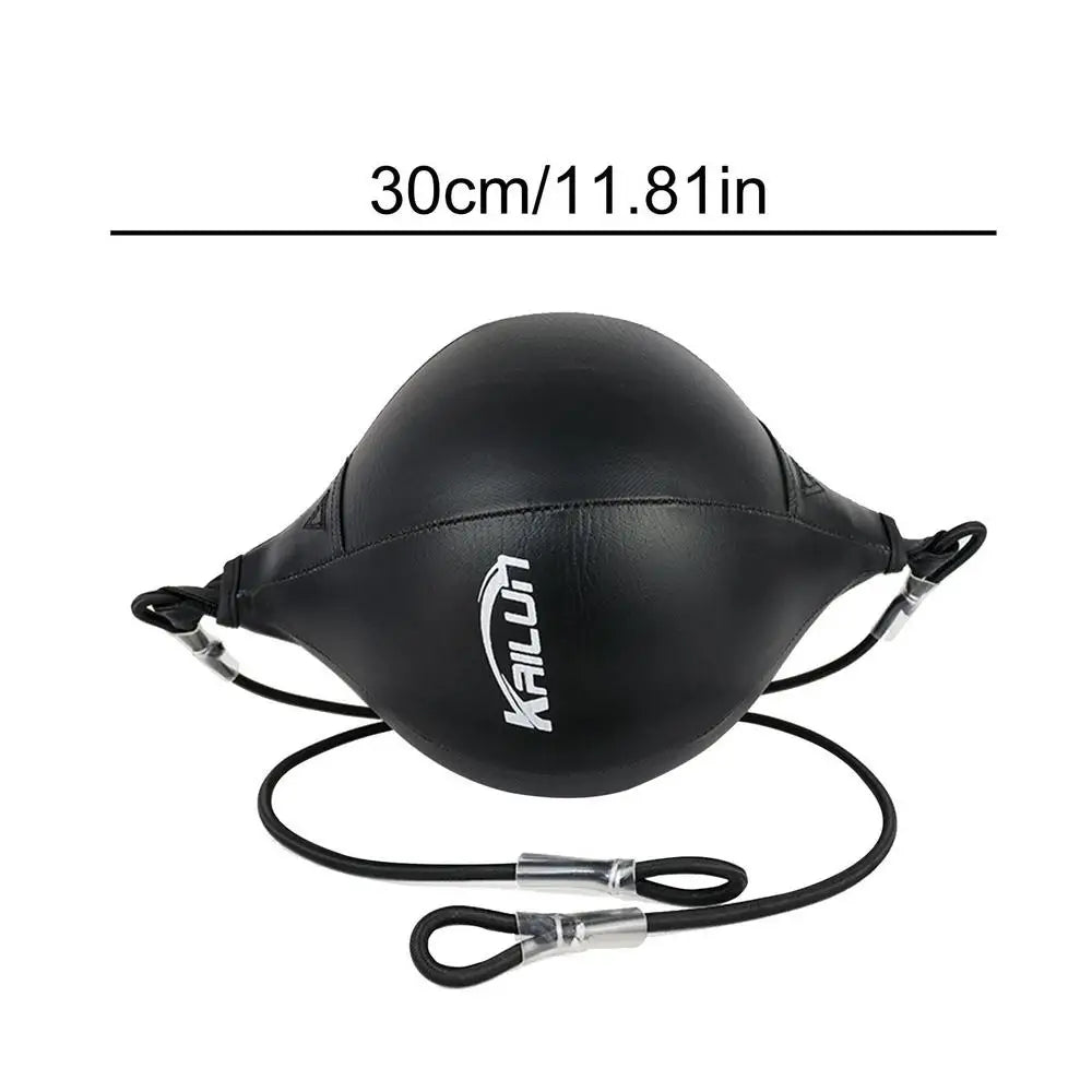 Double End Reflex Boxing Ball – Speed & Accuracy Training Bag (PU Leather, Adjustable Elastic Cord) ﻿