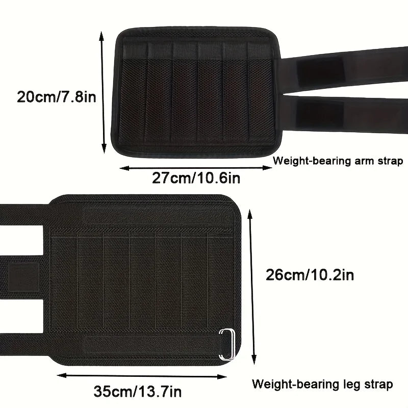 4Pcs Adjustable Weight-Bearing Sandbags Running Leg Weight Training Fitness Men and Women Weight-Bearing Sandbags