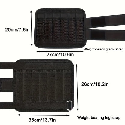 4Pcs Adjustable Weight-Bearing Sandbags Running Leg Weight Training Fitness Men and Women Weight-Bearing Sandbags