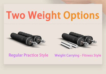 1 set of steel wire skipping rope for fitness and physical training, sports carbon steel bearings for adjustable skipping rope