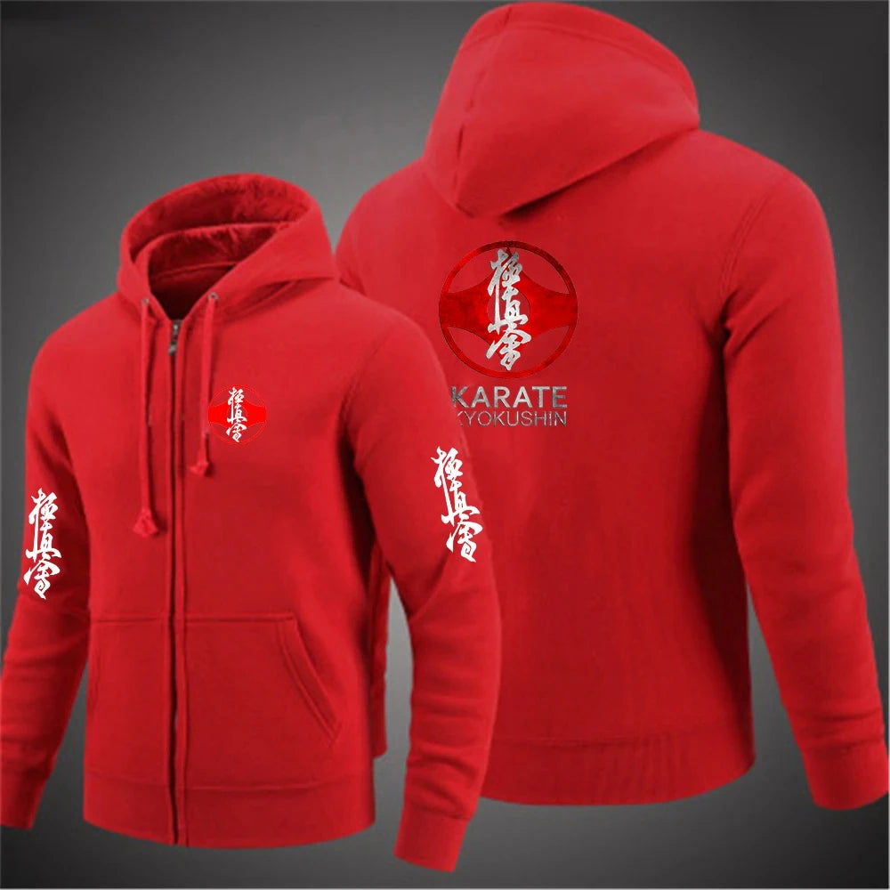 symbols  kyokushin hoodie zip sweat