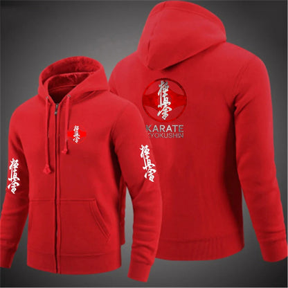 symbols  kyokushin hoodie zip sweat