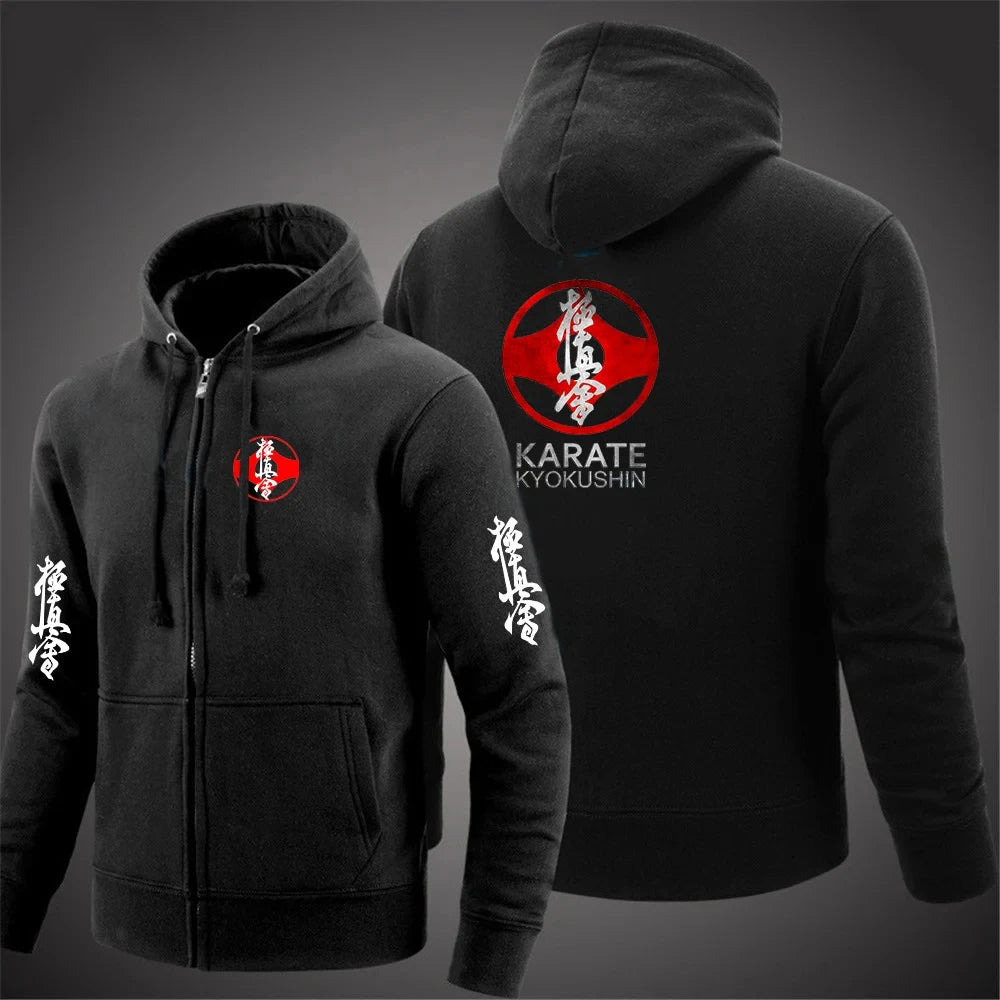 symbols  kyokushin hoodie zip sweat