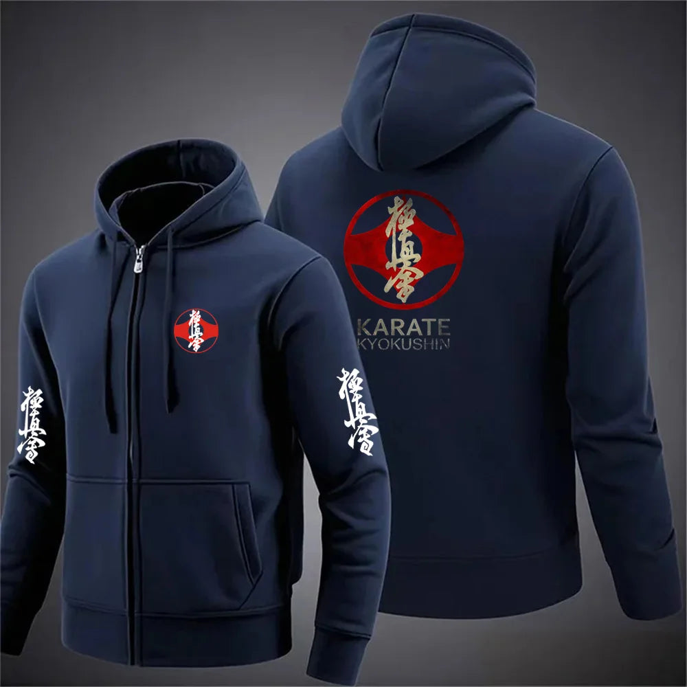 symbols  kyokushin hoodie zip sweat