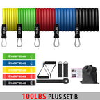 Fitness Resistance Rubber Band Yoga Elastic Band Upgrade Training Bar Set  Pilates Training Exercise Fitness Equipment Pull Rope