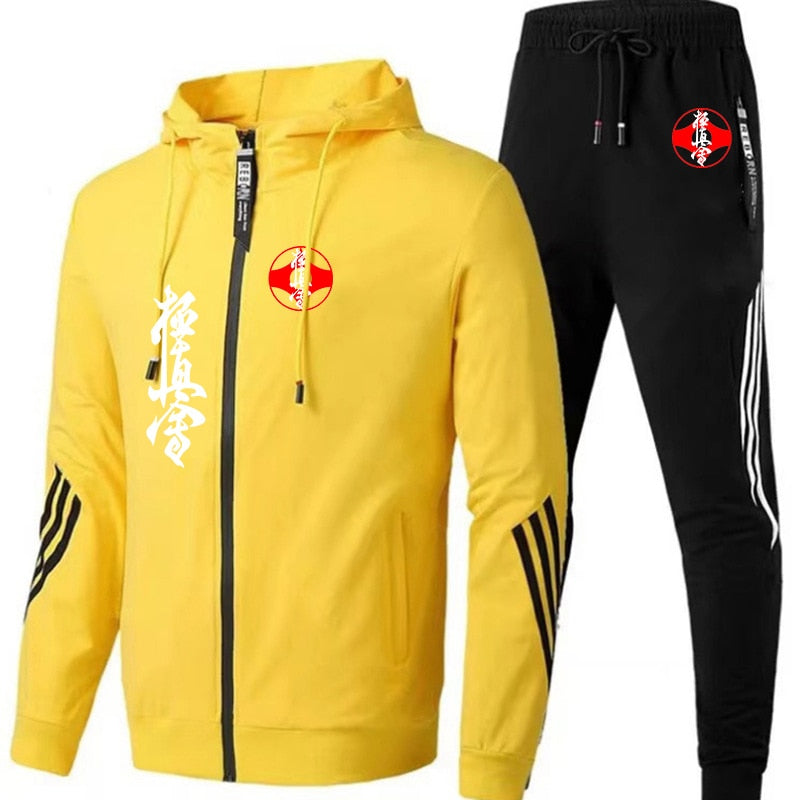 Kyokushin tracksuit with kanku and kanji