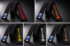 black belt  kyokushin karaté embroidered