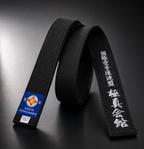 black belt  kyokushin karaté embroidered