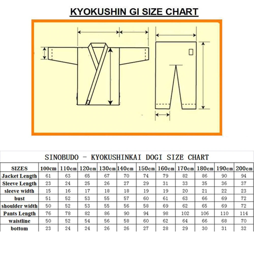 Adult  Child kyokushin karaté-gi 12oz