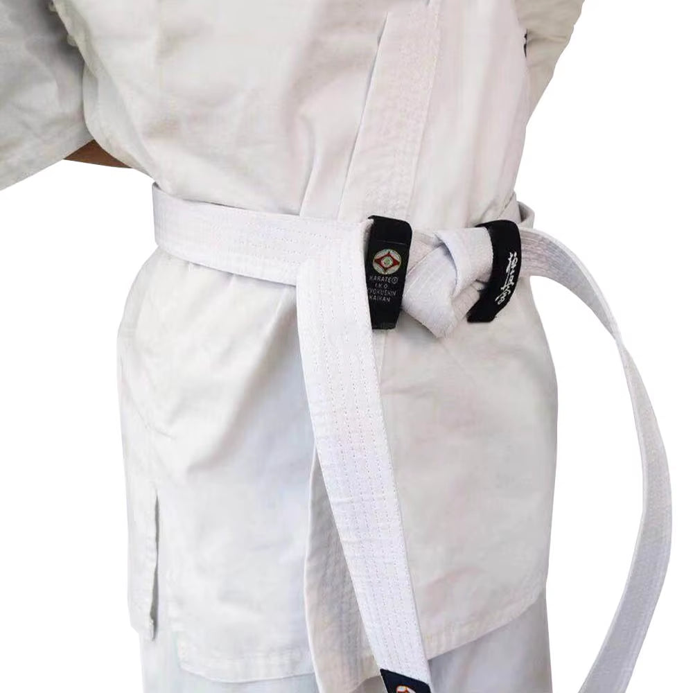 Karate Kyokushin Kai Belt Fixed Retainer Black Belt Fixer IKO Kyokushin Karate Belt Fixer