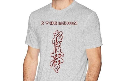 Kyokushin Karate T Shirt kanji short sleeve - kyokushin-shop