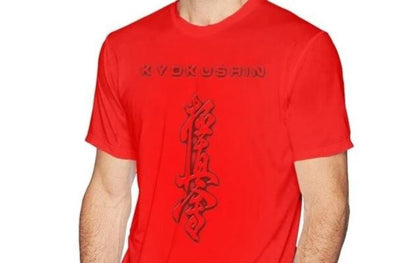 Kyokushin Karate T Shirt kanji short sleeve - kyokushin-shop