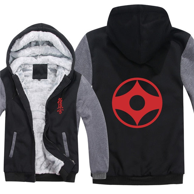 Kyokushin Karate  Pullover  Men Coat  Sweatshirts Hoody bicolored - kyokushin-shop