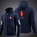 symbols  kyokushin hoodie zip sweat
